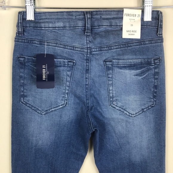 Skinny mid rise jeans 25 NWT - Picture 5 of 5